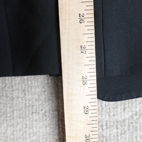 Burberry Womens Blazer 6 Black Peak Lapels Single Vent Made in Portugal - Picture 12 of 16